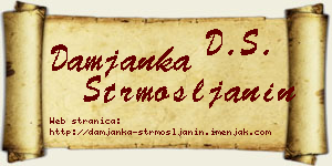 Damjanka Strmošljanin vizit kartica